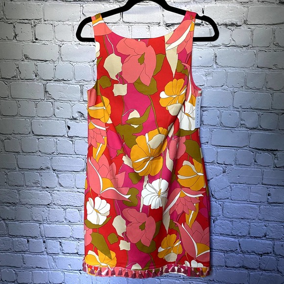 *SOLD* Trina Turk Floral Dress With Tassels - Picture 11 of 11